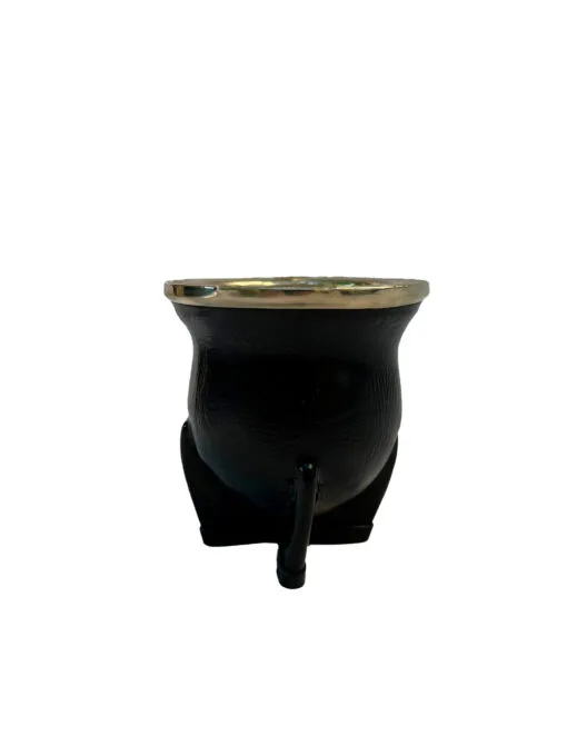 Mate camionero cincelado cuero natural