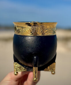 Mate imperial con base bañado en oro 24 K